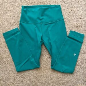 lululemon Women’s Teal High-Rise Yoga 23” Crop Legging